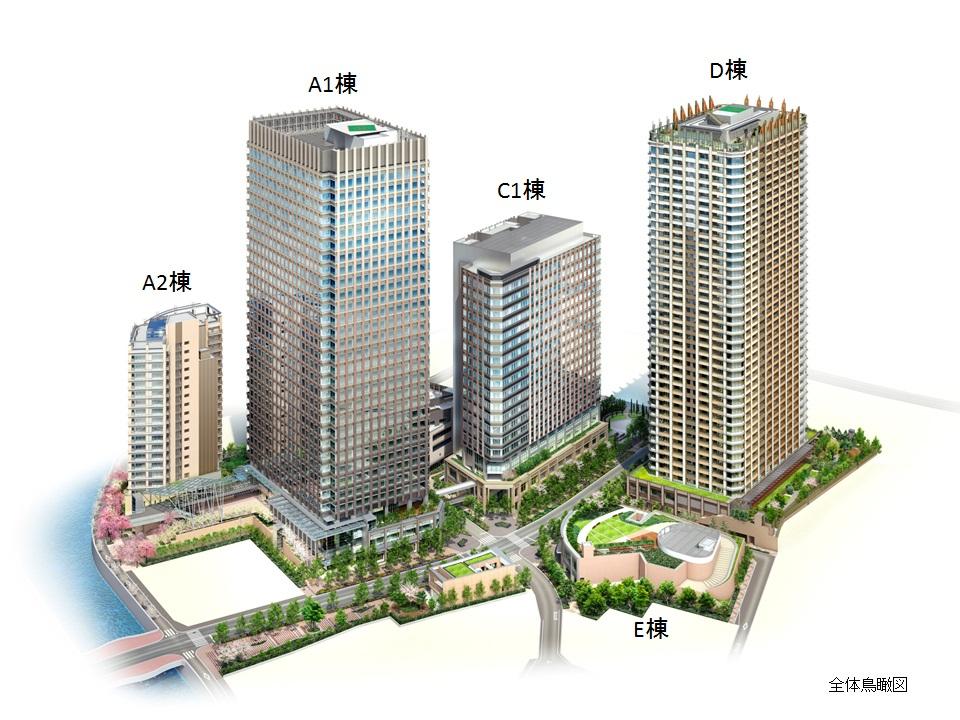 品川産業支援交流施設の全体鳥瞰図